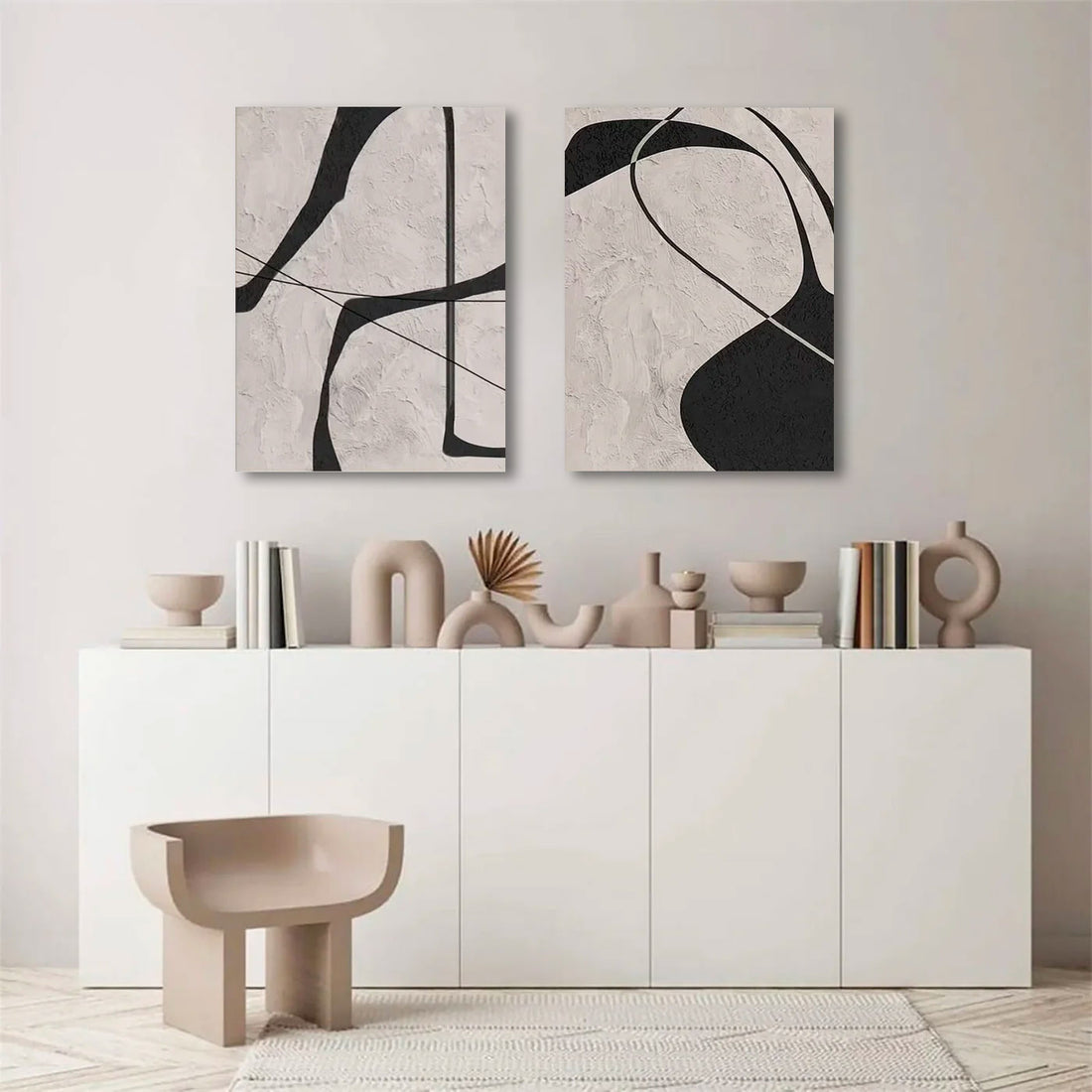 Zebra duo Abstrait #pl58