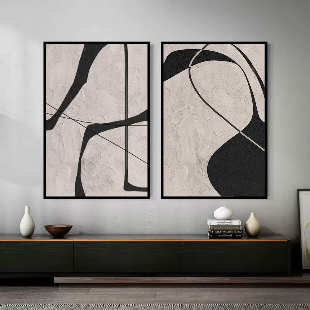 Zebra duo Abstrait #pl58