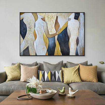 Art abstrait minimaliste luxe horisonntal #pl46