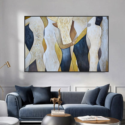 Art abstrait minimaliste luxe horisonntal #pl46