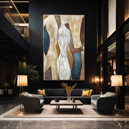 Art abstrait minimaliste luxe #pl44