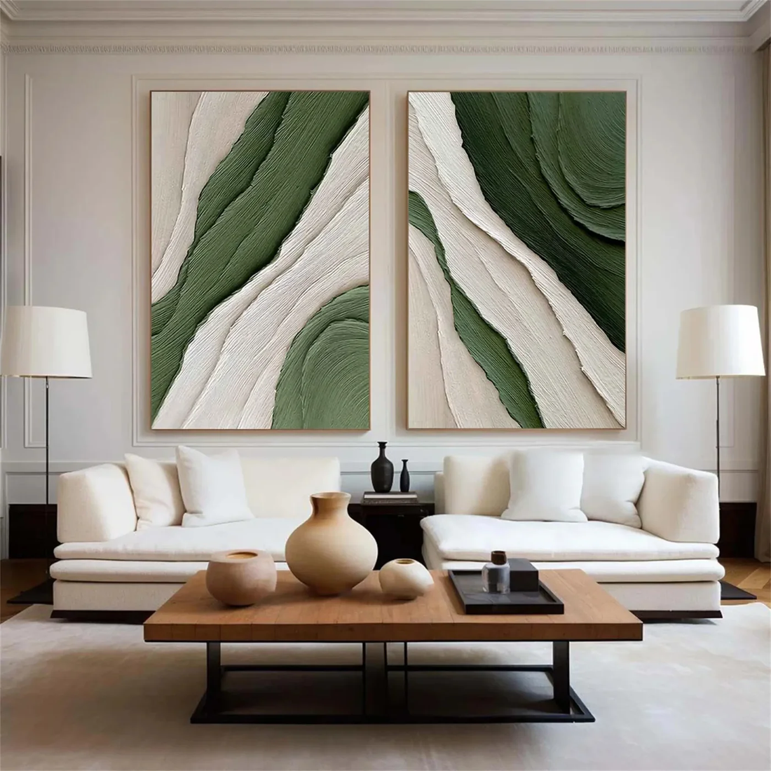 Duo green minimaliste #pl35