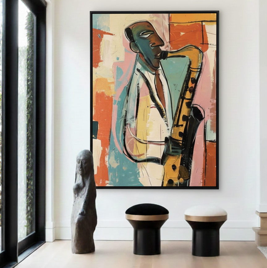 jazz saxophone Abstrait