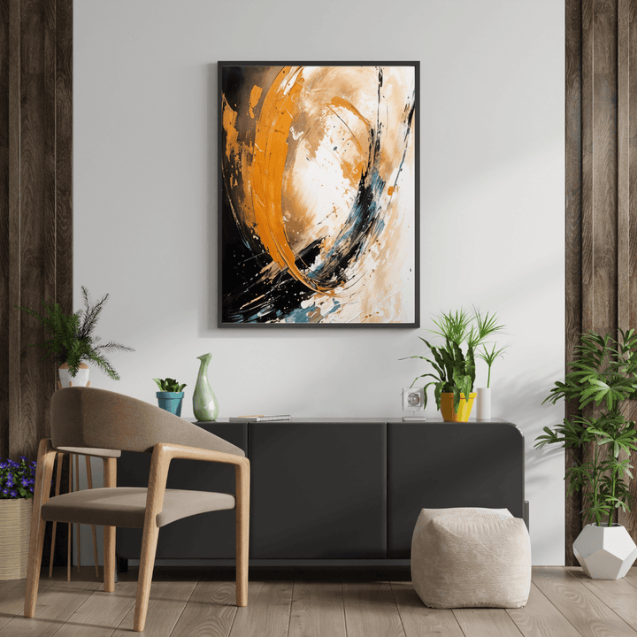 Abstrait orange energie #pl5 - Planet House