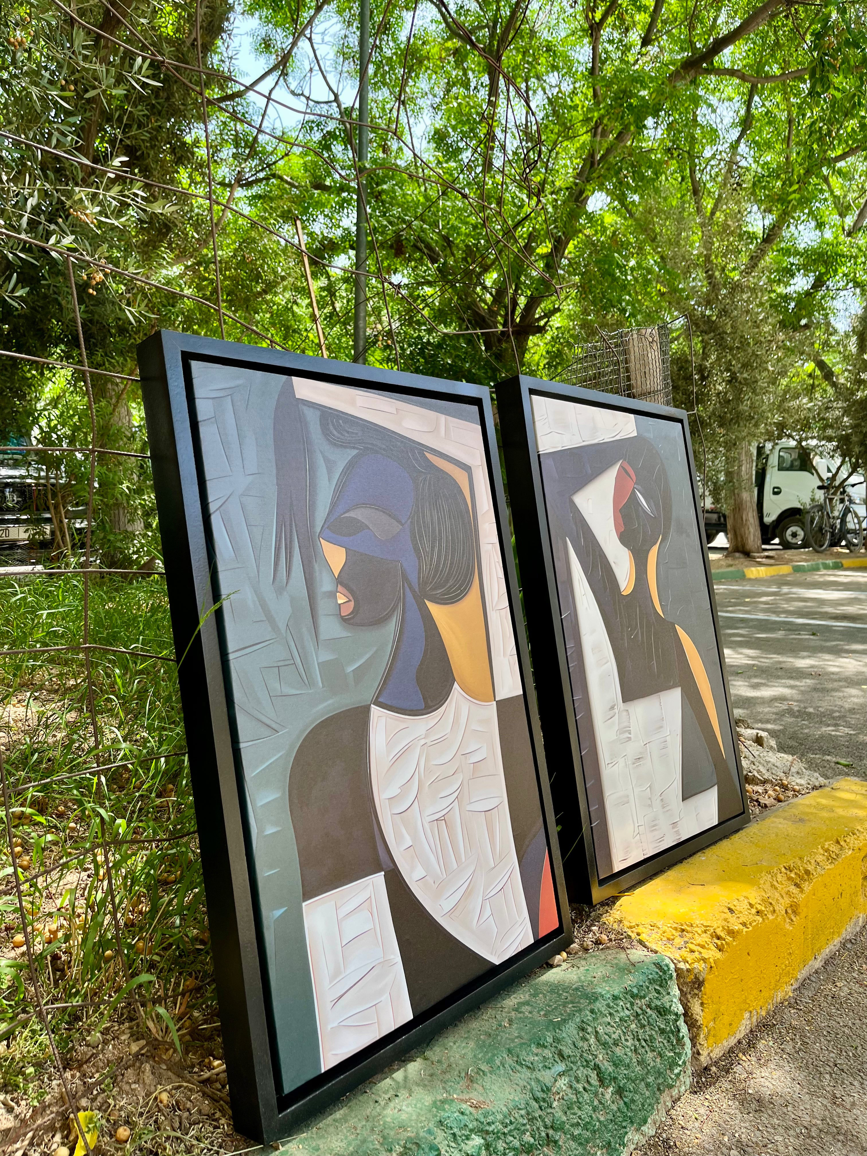 Duo luxe abstrait #pl31