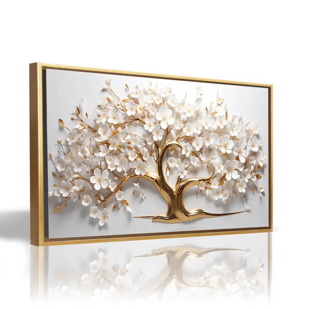 Arbre doré reflect realistic - Cadre américain - Planet House