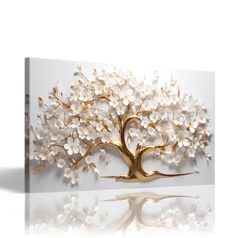 Arbre doré reflect realistic - Cadre américain - Planet House