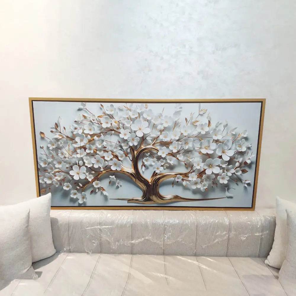 Arbre doré reflect realistic - Cadre américain - Planet House