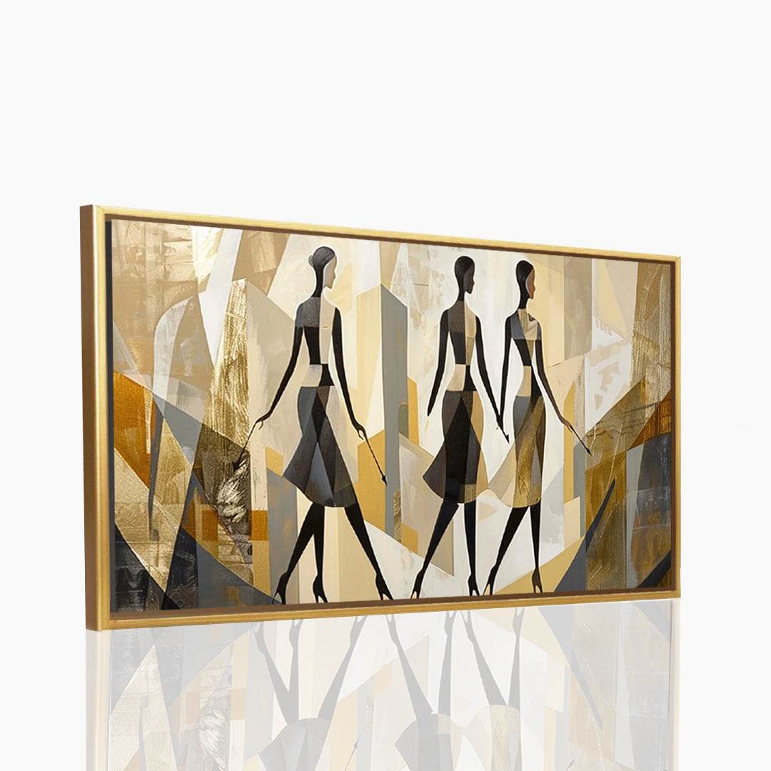 tableau minimaliste de la Femme Africaine - Cadre américain - Planet House