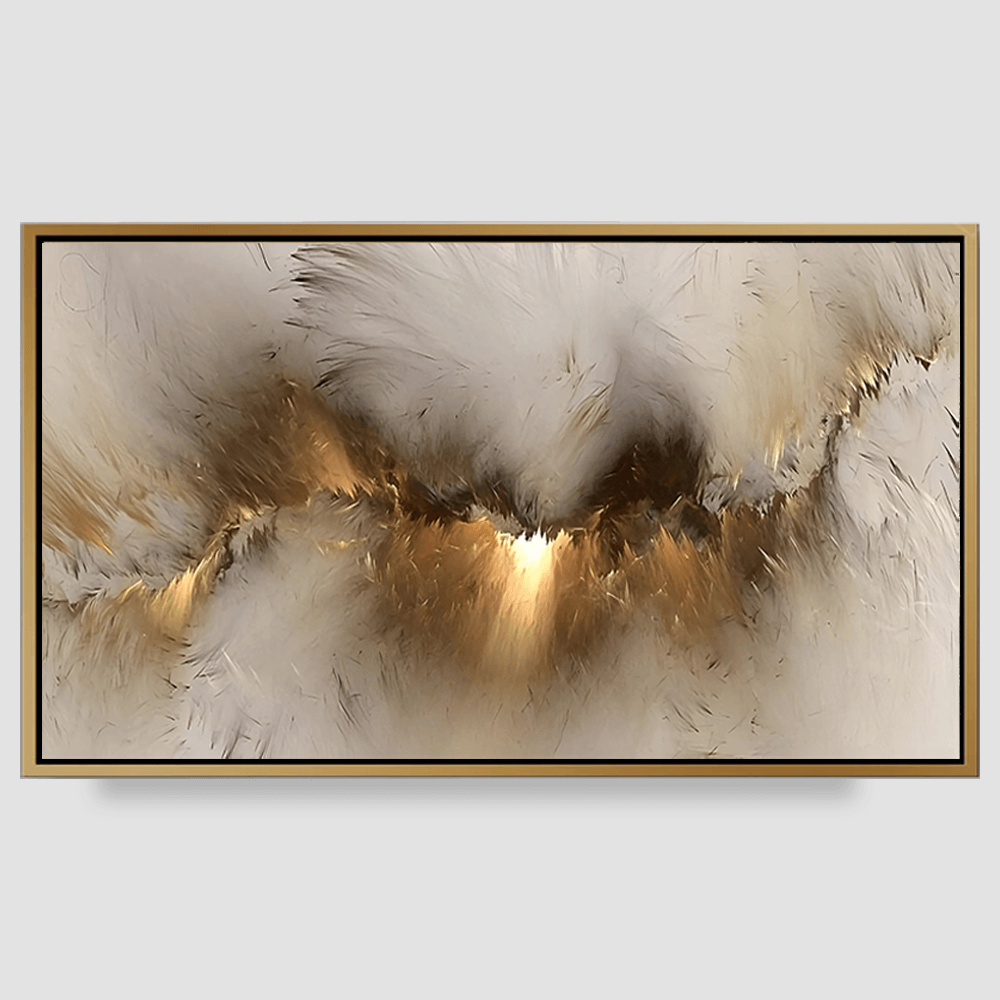 Nuage tableau décoratif Gold - Cadre américain - Planet House