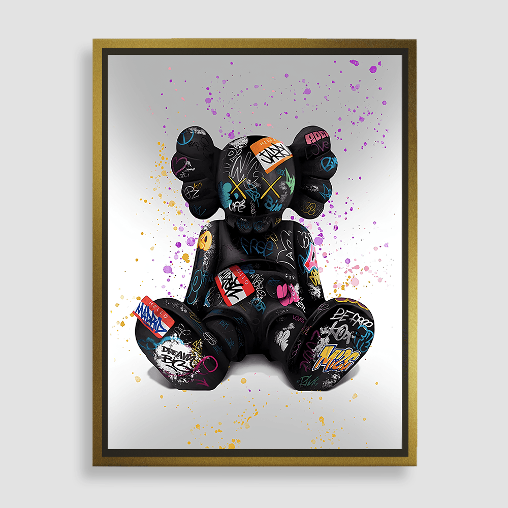 Kaws sitting graffiti - Planet House