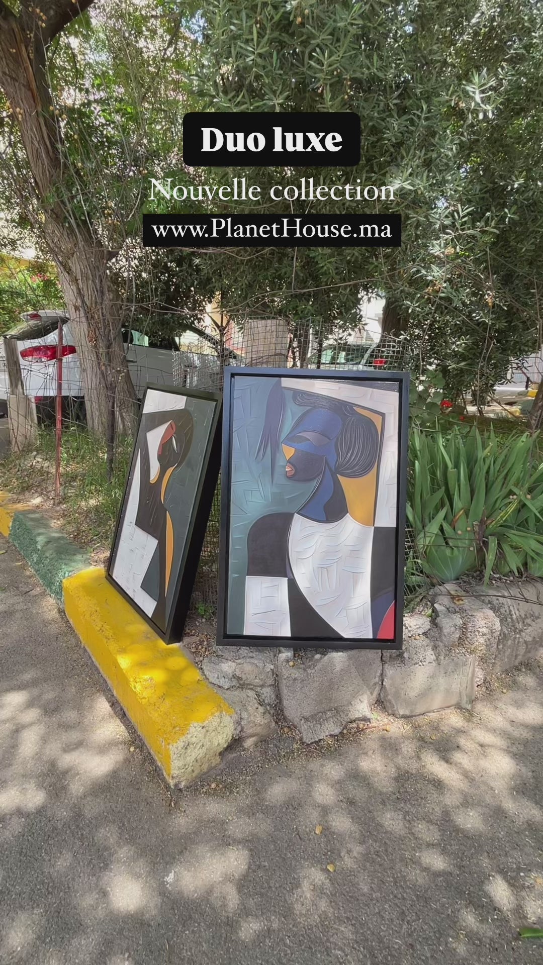 Duo luxe abstrait #pl31