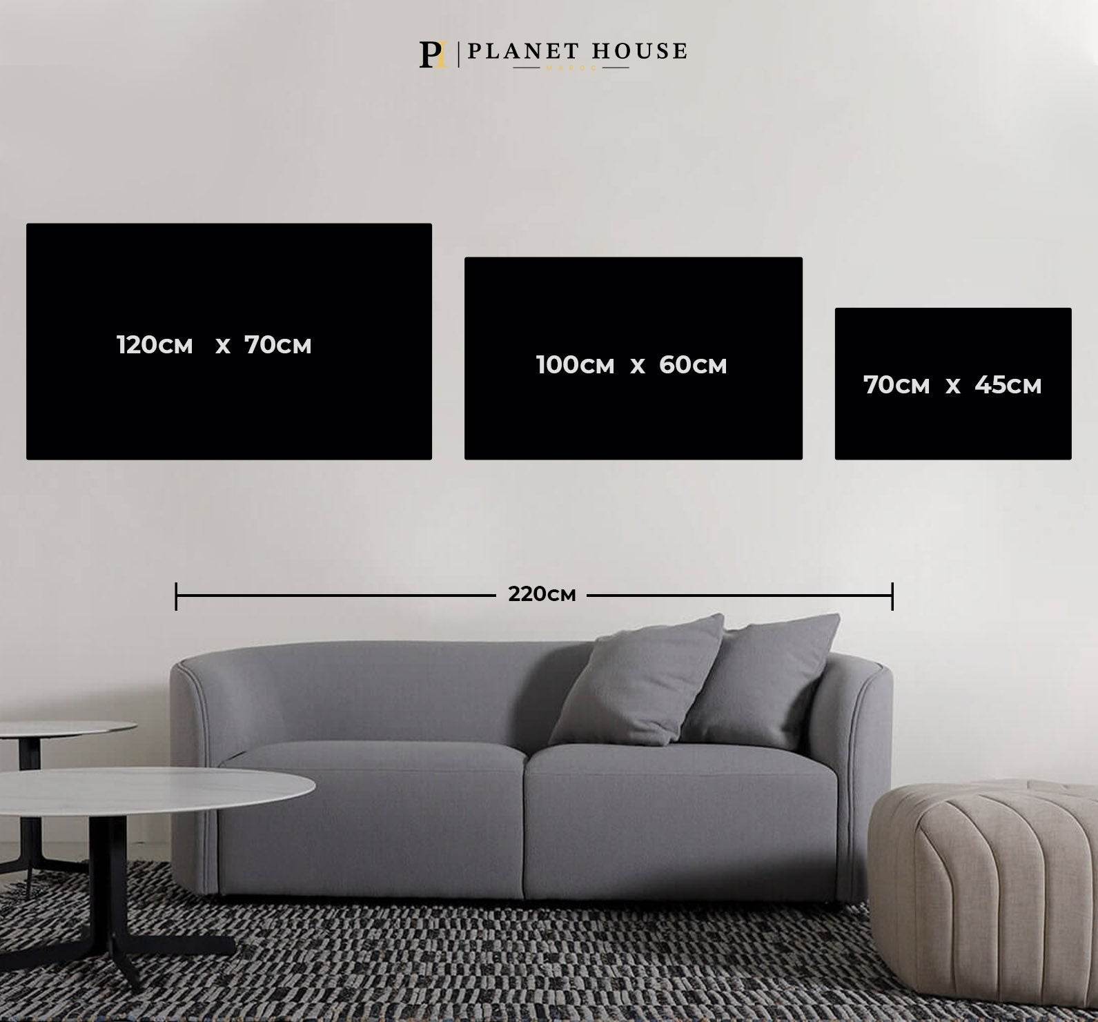 Nuage tableau décoratif Gold - Cadre américain - Planet House