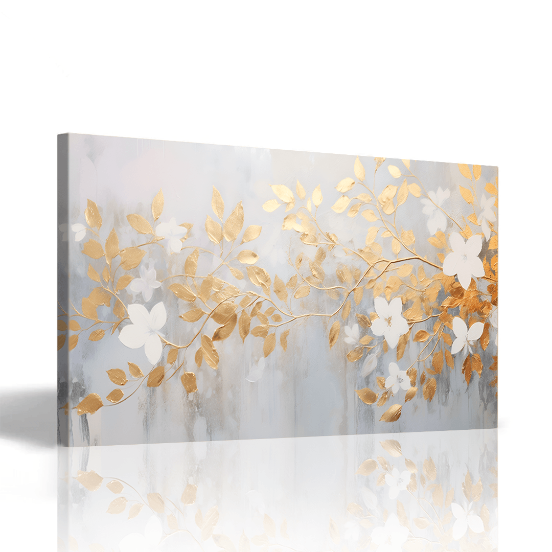 Luxe orange and sliver flower - Cadre américain - Planet House